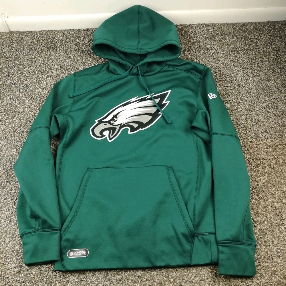 Philadelphia Eagles Hoodie New Era Combine Authentic Sweatshirt Mens XL Football
